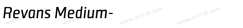 Revans Medium字体转换